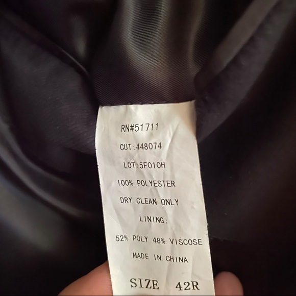 Andrew Fezza Navy Sports Coat - Picture 6 of 7